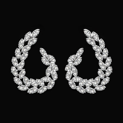 2025 New Wedding Jewelry Set for Women Saudi Arabia 4 Pieces Zirconia Bridal Jewellery Collection Necklace Set