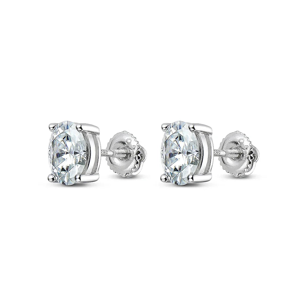 Moissanite Tennis Necklace for Woman Wedding Jewely with Certificate 925 Sterling Sliver Plated 18k White Gold Necklace