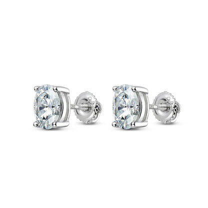 Moissanite Tennis Necklace for Woman Wedding Jewely with Certificate 925 Sterling Sliver Plated 18k White Gold Necklace