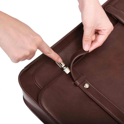 Bags for Women Courier bags PU Leather 14'' Laptop Bag Satchel female Shoulder Bag for College Travel square bag