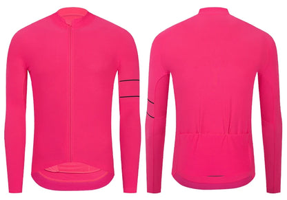 Cycling Jersey 10-20°C Autumn Long Sleeve Road Bike Clothes Thermal Fleece Warmth  MTB Bicycle Jersey