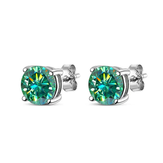D Color Moissanite Earring S925 Sterling Sliver Plated with 18k White Gold Earring for Women Man Sparkling Fine Jewelry