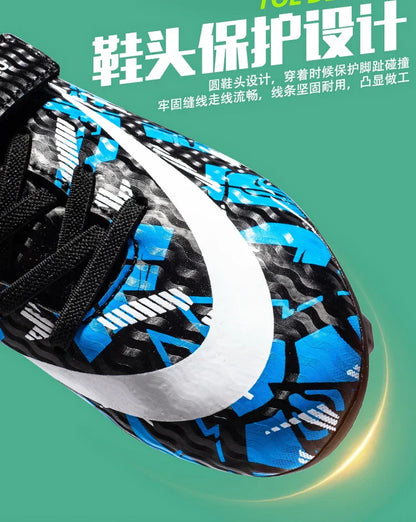 Kids Football Boots Soccer Shoes FG/TF School Football Boots Boys Girls Cleats Grass Sneakers Child Outdoor Athletic Training