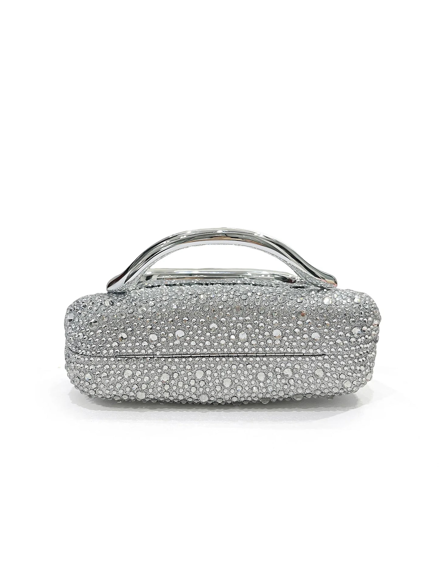 Sparkling Crystal Diamond Women's Evening Clutch Luxury Elegant Round Box Shaped Chain Bag Banquet Party Shoulder Crossbody Bag
