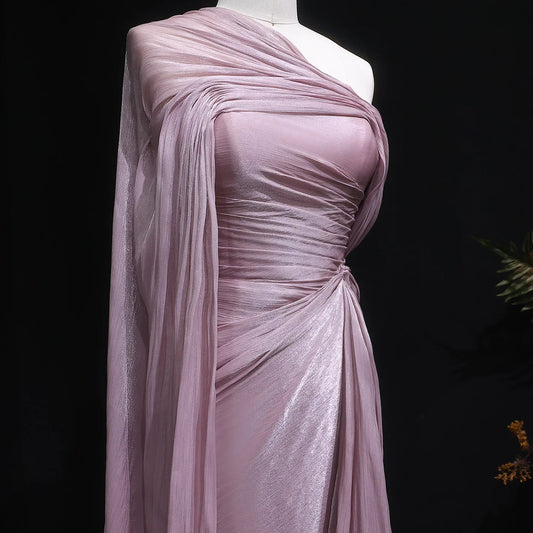Pink One Shoulder Simple Elegant Evening Dress Women Wedding Guest Formal Party Gown For Saudi Arabia SF199 Custom