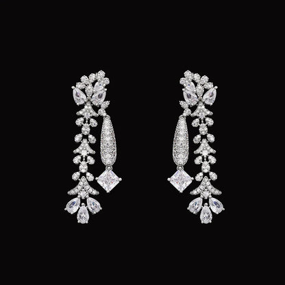4pcs Bridal Zirconia Full Jewelry Sets For Women Party, Luxury Dubai Nigeria CZ Crystal Wedding Jewelry Sets