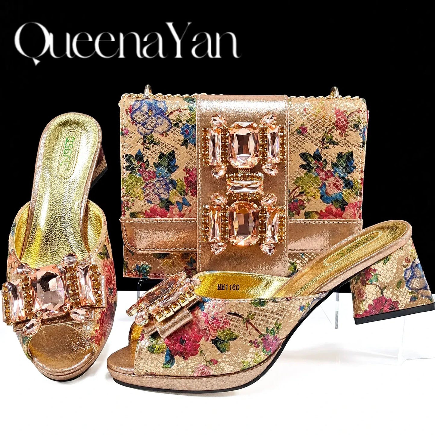 Nigeria Fashion Luxe Sky Blue Peep-Toe Heels & Three-Dimensional Bag Set – Perfect for Elegant Events