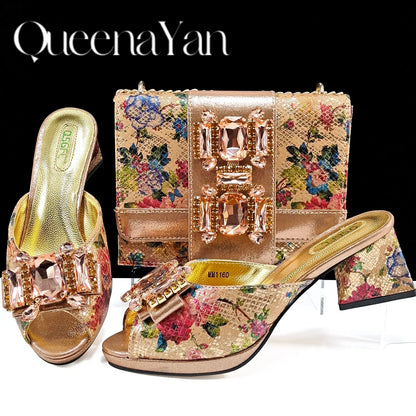 Nigeria Fashion Luxe Sky Blue Peep-Toe Heels & Three-Dimensional Bag Set – Perfect for Elegant Events