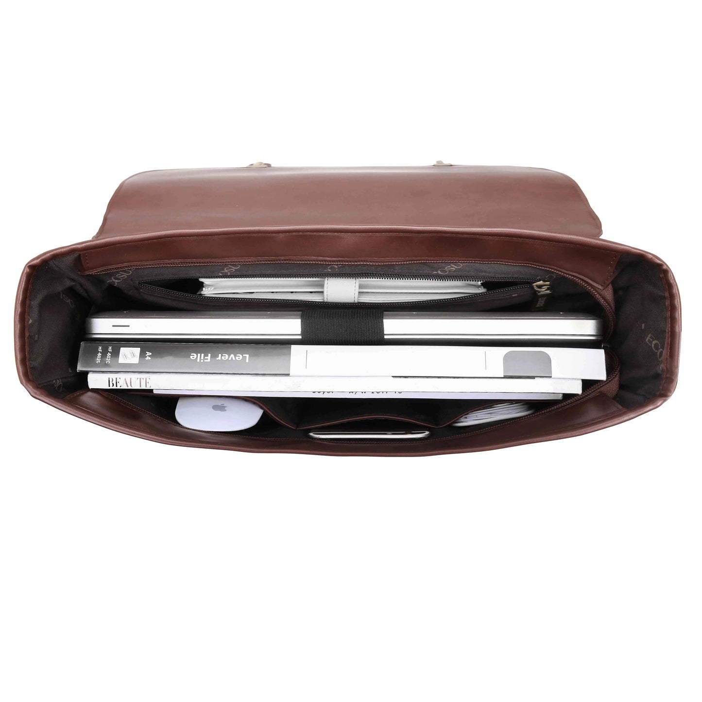 Bags for Women Courier bags PU Leather 14'' Laptop Bag Satchel female Shoulder Bag for College Travel square bag