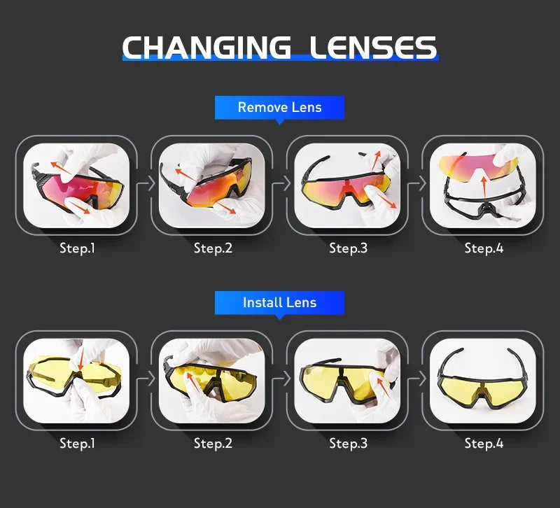 Photochromic Sports cycling Glasses for Men Women MTB Mountain Road Bicycle Eyewear Cycling Sunglasses Oculos Ciclismo