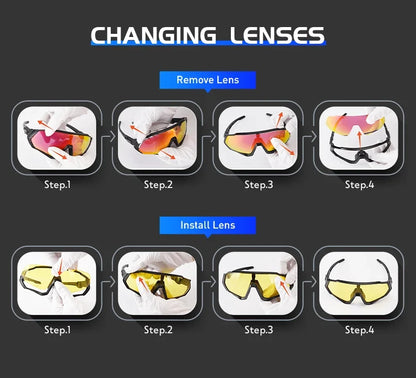 Photochromic Sports cycling Glasses for Men Women MTB Mountain Road Bicycle Eyewear Cycling Sunglasses Oculos Ciclismo