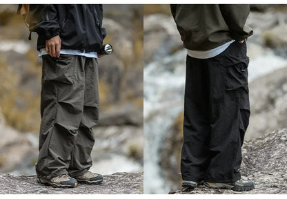 New Trendy New Men's Spring/Summer Breathable Outdoor Cargo Parachute Pants Leisure Hiking Mountaineering Water-resist Pants