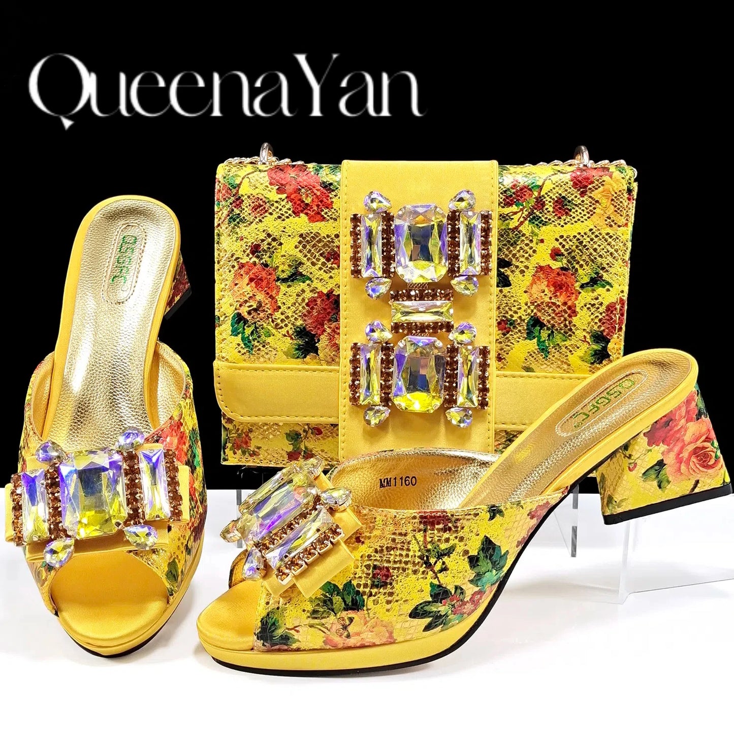 Nigeria Fashion Luxe Sky Blue Peep-Toe Heels & Three-Dimensional Bag Set – Perfect for Elegant Events