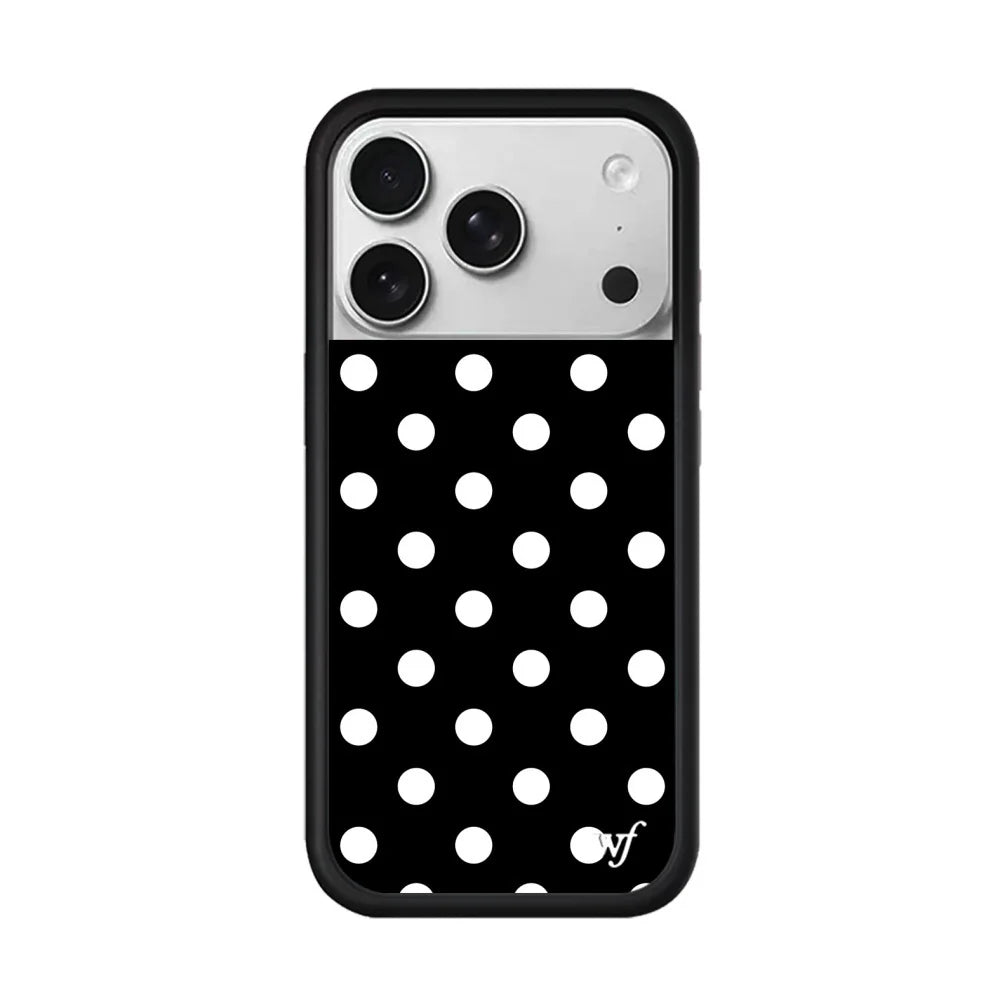 جراب هاتف جديد بتصميم ألماسي من Wildflower مرصع باللؤلؤ لهاتف iPhone 17 Pro Max 16 Plus 17 Air 12 13 14 15 16 غطاء 3D WF بنقاط البولكا الكرتونية