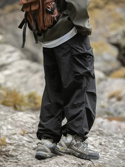 New Trendy New Men's Spring/Summer Breathable Outdoor Cargo Parachute Pants Leisure Hiking Mountaineering Water-resist Pants
