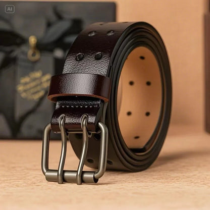 Men belt vintage needle buckle high-quality luxury brand fashionable belt men's jeans versatile cowhide men's belt