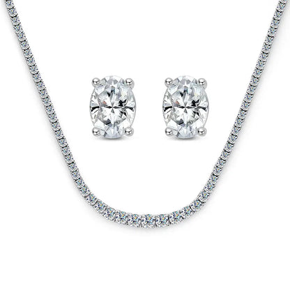 D Color Moissanite Necklace for Woman Birthday Party Jewely with GRA 925 Sterling Sliver Plated 18k White Gold Necklace
