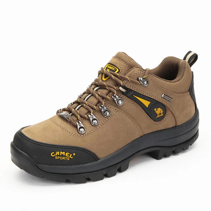 Outdoor Hiking Shoes Waterproof Breathable Leather Tactical Trekking Shoes for Men Male Sneakers Climbing 2025 New