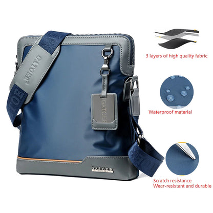 Fashion high quality PU Large Capacity Men Shoulder Bag Wear-resistant and Durable Spacious Shoulder Strap Crossbody Bag