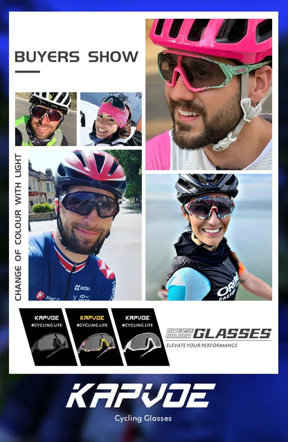 Photochromic Sports cycling Glasses for Men Women MTB Mountain Road Bicycle Eyewear Cycling Sunglasses Oculos Ciclismo