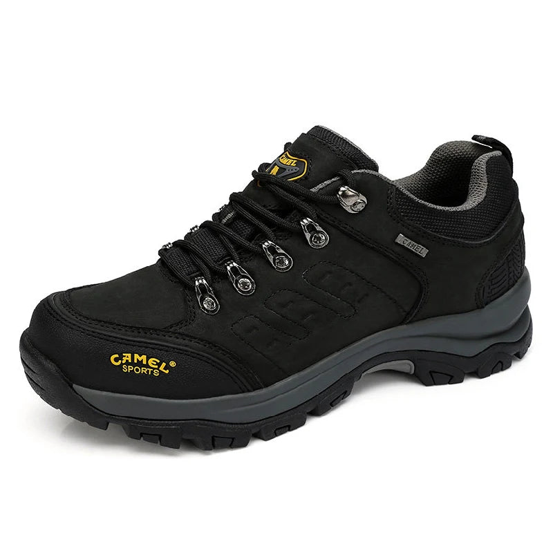 Outdoor Hiking Shoes Waterproof Breathable Leather Tactical Trekking Shoes for Men Male Sneakers Climbing 2025 New