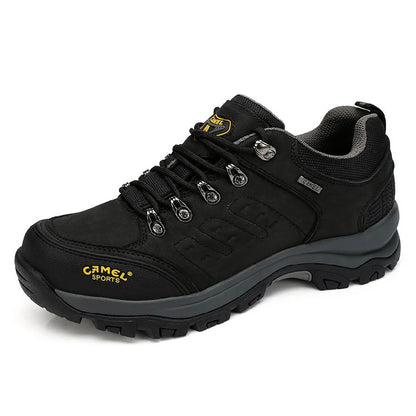 Outdoor Hiking Shoes Waterproof Breathable Leather Tactical Trekking Shoes for Men Male Sneakers Climbing 2025 New