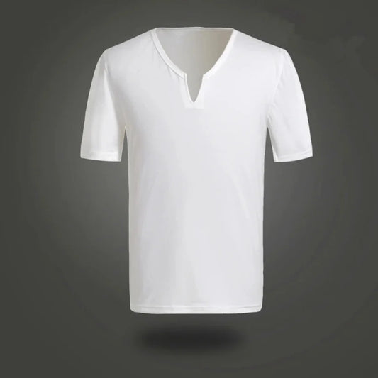 Michael Jackson Costumes V-Neck Cotton 100% White T-shirt Tees Underwear
