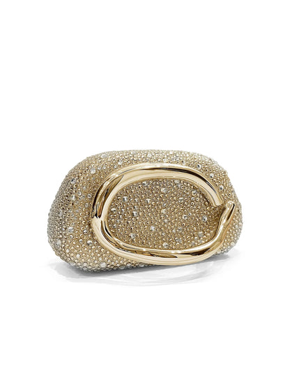 Sparkling Crystal Diamond Women's Evening Clutch Luxury Elegant Round Box Shaped Chain Bag Banquet Party Shoulder Crossbody Bag