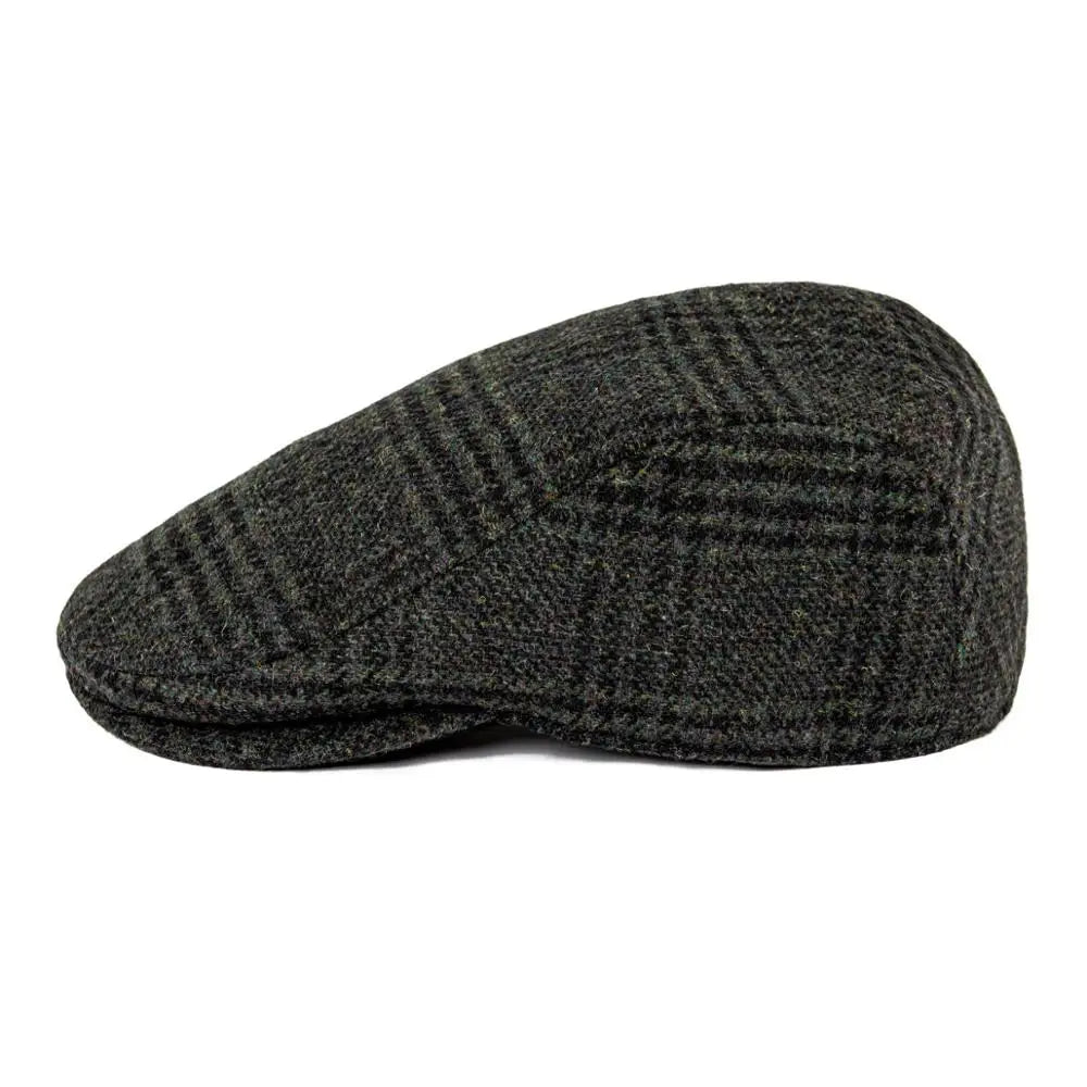Newsboy Caps Men Wool Blend Flat Cap Winter Warm Hat Driving Hats Gastby Ivy Caps for Male Vintage British Beret