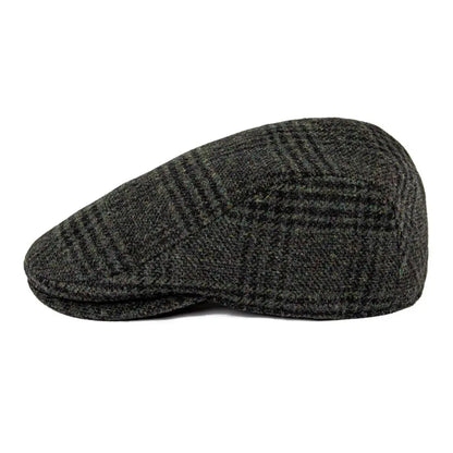 Newsboy Caps Men Wool Blend Flat Cap Winter Warm Hat Driving Hats Gastby Ivy Caps for Male Vintage British Beret