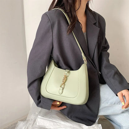 Top Quality Luxury Brand Purses and Handbags Designer Leather Shoulder Crossbody Bags for Women Dual Straps Underarm Sac A Main