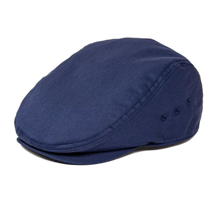 Airhole Flat Cap Mens Cotton Driver Hat Summer Newsboy Caps Ivy Hat Gatsby Breathable Beret Golf Casual Hats with Button