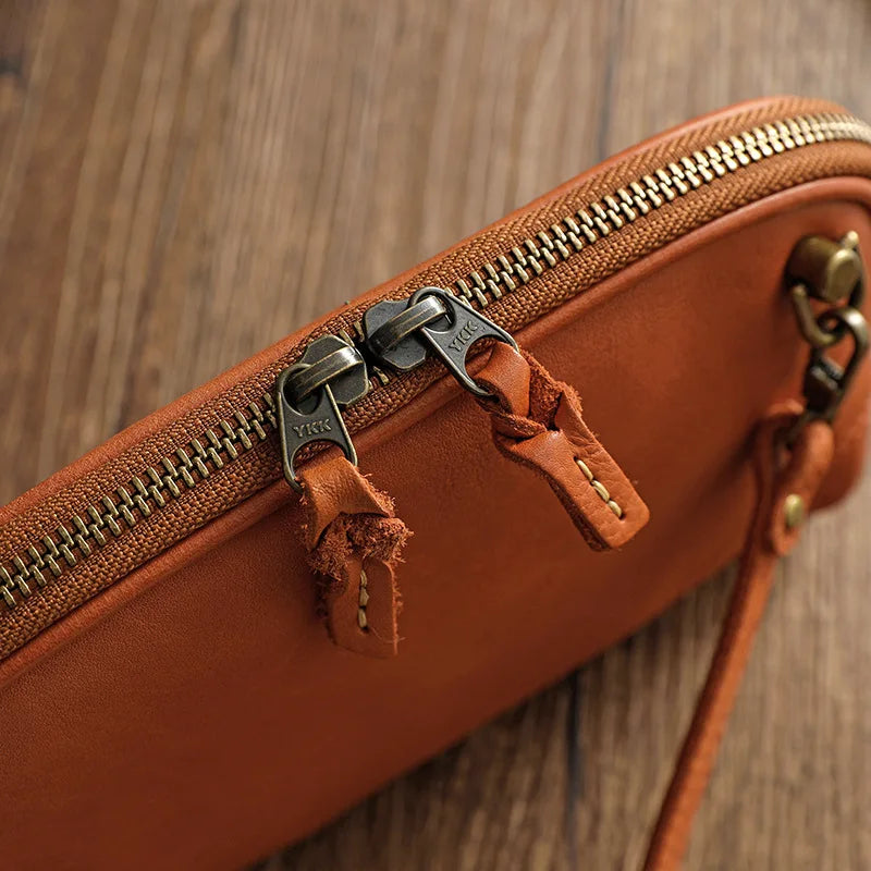 Simple Genuine Leather Women Small Bag Leisure Natural Soft Cowhide Solid Color Versatile Shoulder & Crossbody Bags