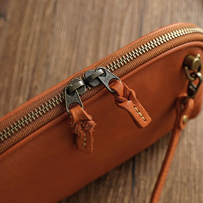 Simple Genuine Leather Women Small Bag Leisure Natural Soft Cowhide Solid Color Versatile Shoulder & Crossbody Bags