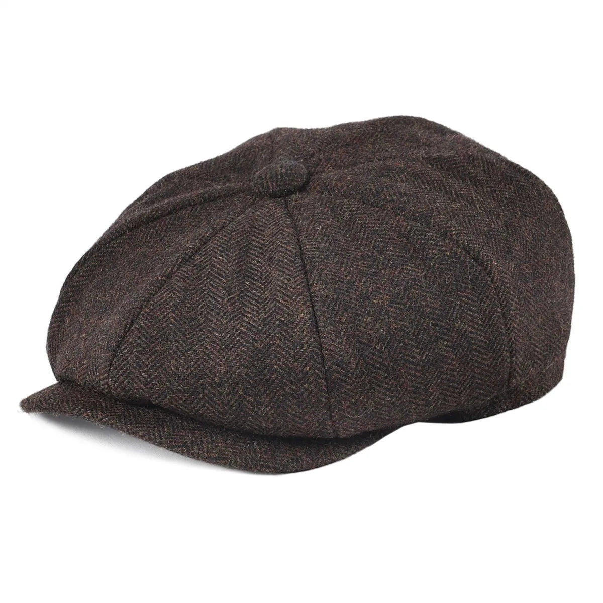 Men's 8 Piece Wool Blend Newsboy Flat Cap Gatsby Retro Hat Driving Caps Baker Boy Hats Women Boina 005