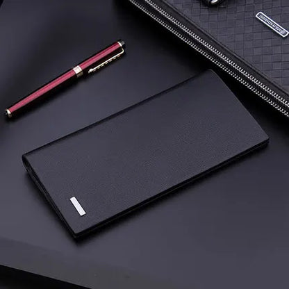 men's wallet microfiber leather long purse carteira masculina hombre billeteras thin porte 2022 men wallets of leather genuine