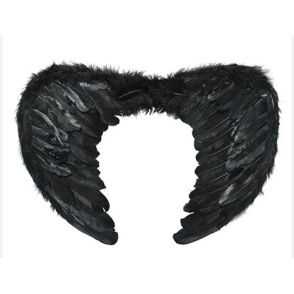Girls Black Evil Queen Maleficent Tutu Dress Horns Wings Dark Witch Cosplay Carnival Halloween Costume for Kids Fancy Clothes