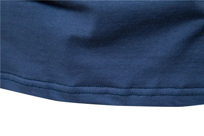 2021 Summer Top Quality Cotton T Shirt Men Solid Color Design V-neck T-shirt Casual Classic Men's Clothing Tops Tee Shirt Men