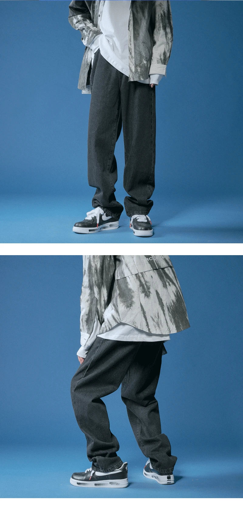 Mens Jeans Large Denim Jeans for Teens Trousers for Men Jean Baggy Pants Men's Fashion Man Male Trendyol Streetwear Korean Men´s