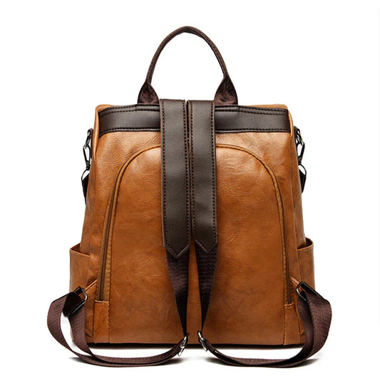 Fashion Anti-theft Women Backpacks Famous Brand High Quality PU Leather Travel Backpack Ladies Large Capacity Shoulder Handbags