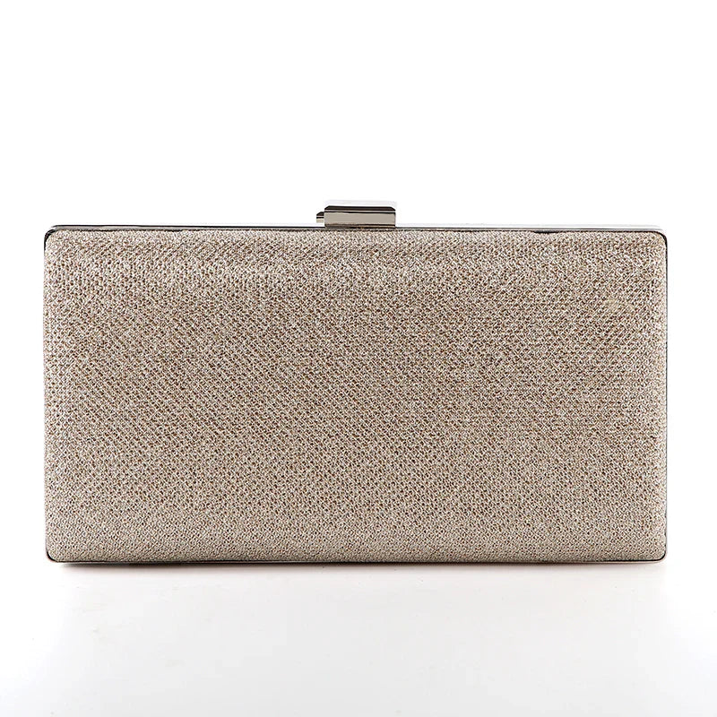 Women Evening Clutch Bag Diamond Sequin Wedding Clutch Purse and Handbag Party Banquet Black Gold Silver Two Chain Shoulder Bag