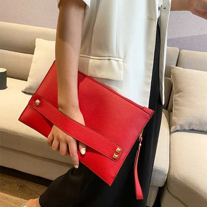 Fashion Luxury Handbag Women Bags PU Leather Designer Ladies Evening Envelope Bag Female Day Clutches 2026 New Lady Clutch Purse