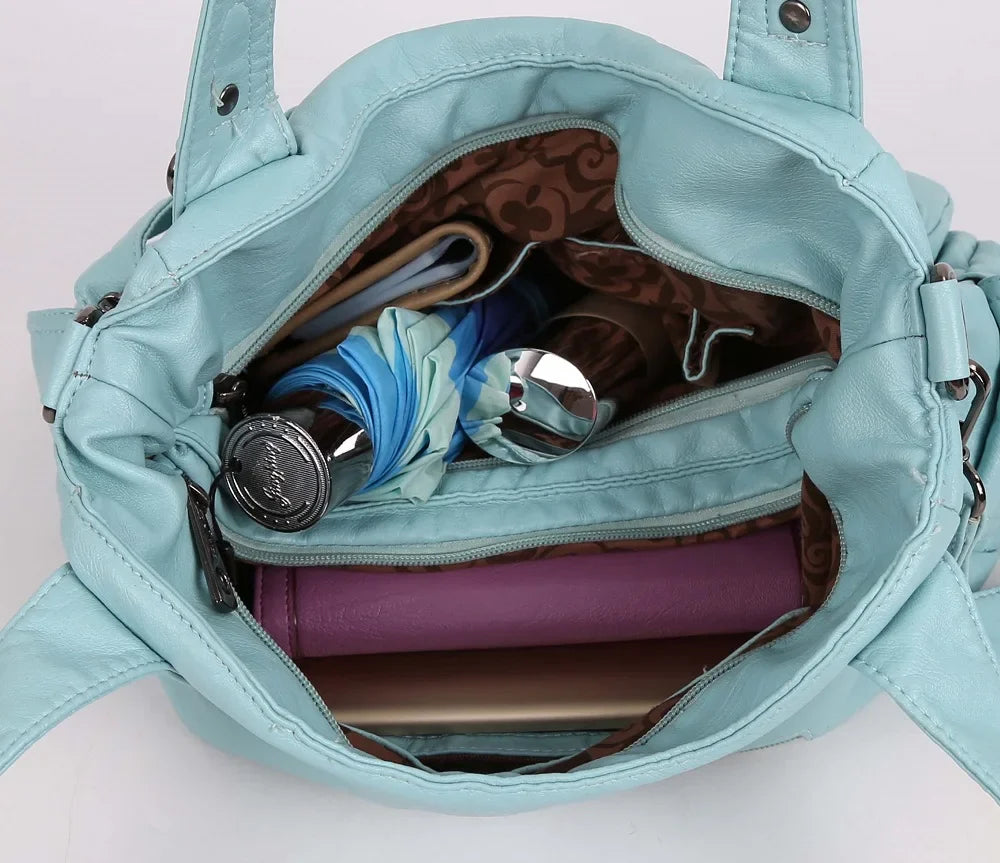 Women Handbags Top-handle Handbag Multifunctional Bag PU Shoulder Bag 13”x17” Casual Bags Shopper Bags Large