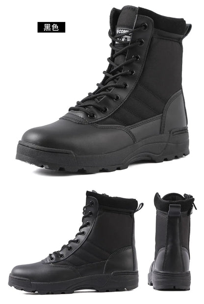 Tactical Boots Men Special Force Desert Combat Boots Outdoor Hiking Boots Ankle Shoes Men Work Safty Shoes