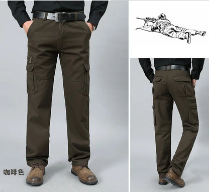 Big Size 29- 44 46 48 Cargo Pants Men Straight Loose Work Tactical Mens Pants Mens Pants Militar Safari Men Trousers swat pants