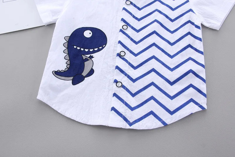 New Fashion Summer Baby Clothes For Boys Children Cartoon Shirt Shorts 2pcs/Sets Kids Clothing Toddler Casual Cotton Tracksuits