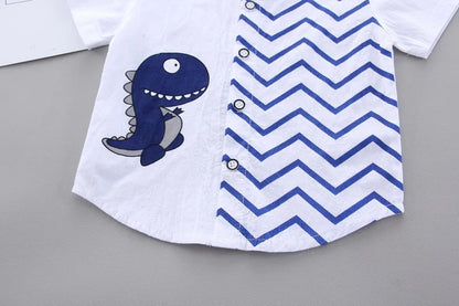 New Fashion Summer Baby Clothes For Boys Children Cartoon Shirt Shorts 2pcs/Sets Kids Clothing Toddler Casual Cotton Tracksuits