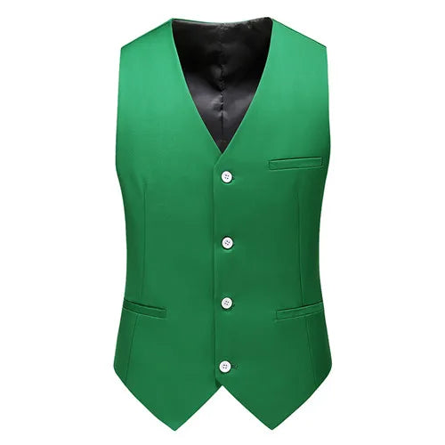 Royal Blue Vest Waistcoat Men's Brand New Slim-Fit V Neck Dress Vests Mens Formal Business Wedding Tuxedo Chaleco Hombre 6xl