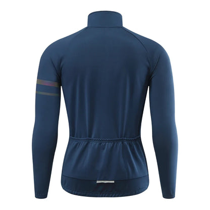 Men'sThermal Winter Cycling Jacket Fleece Lining Long Sleeve Jersey Windproof Running Riding Ciclismo Cycling Clothing