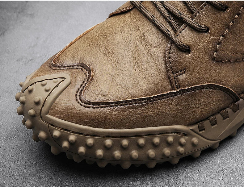 Winter Warm Men's Casual Shoes Fashion Men's Leather Boots Comfortable Men's Ankle Boots Outdoor High Quality Hiking Boots Men